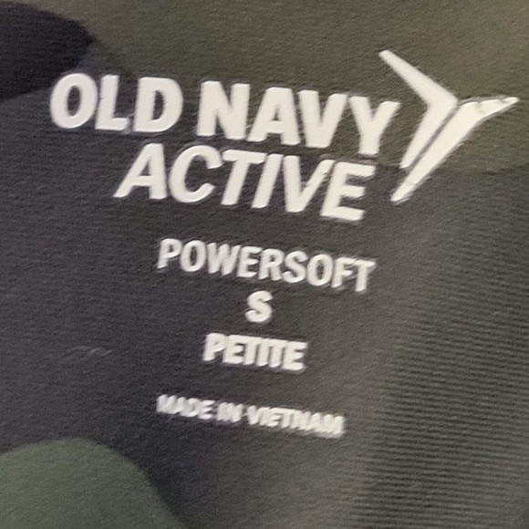 Old Navy Womens Active Leggings Jogger Camo small Green - Picture 6 of 8